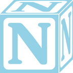 Baby Block "N"